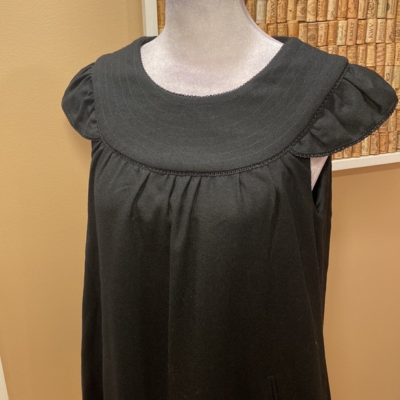 NWT.  Nave Black Flowy Wool & Cashmere Blend Dress - Picture 10 of 15